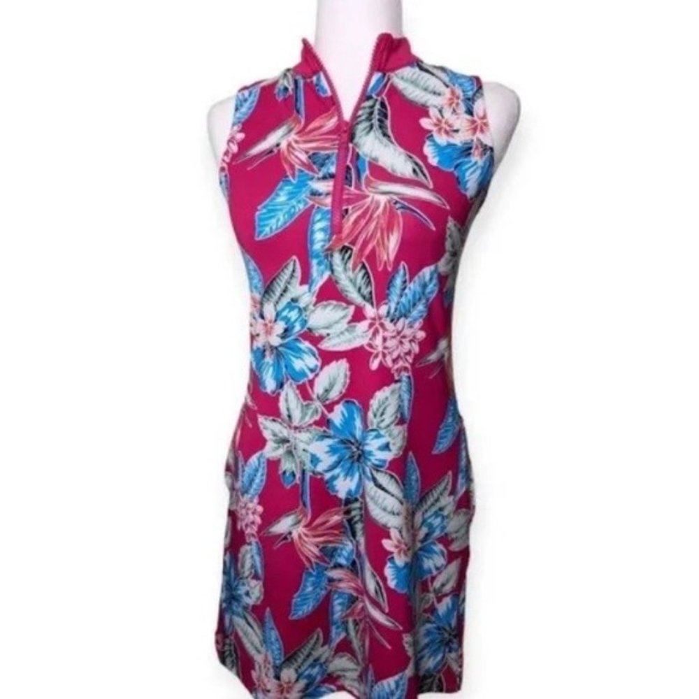 Tommy Bahama Women's Bird Floral Print Pink Sleeveless NWT